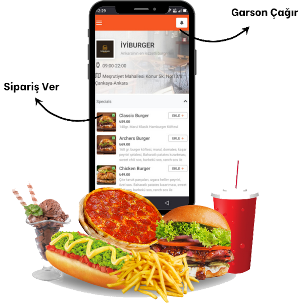 Restoran QR Menü Uygulamamız